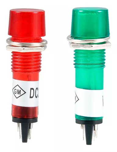 Lampara Indicadora de Neon 220VAC 10x42mm