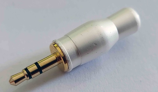 PLUG ESTEREO METAL 3.5mm DORADO