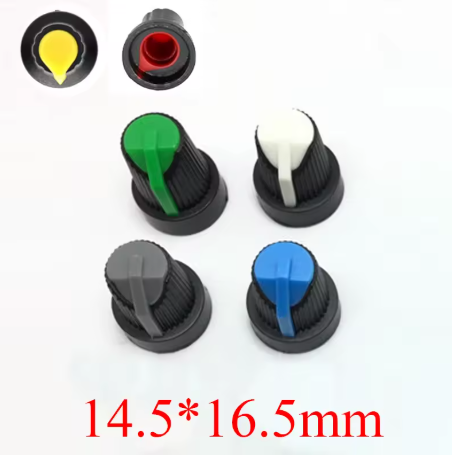 Perilla P./Potenciometro, Plastico Colores
