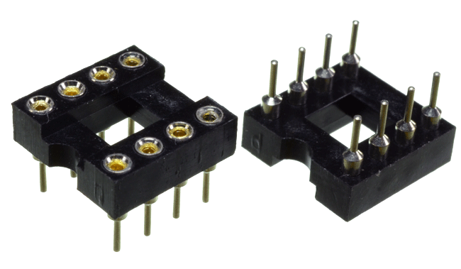 Zocalo P./Circuito Integrado 8 Pines Torneado