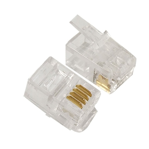 [RJ9-4H] Conector RJ9 para Telefono
