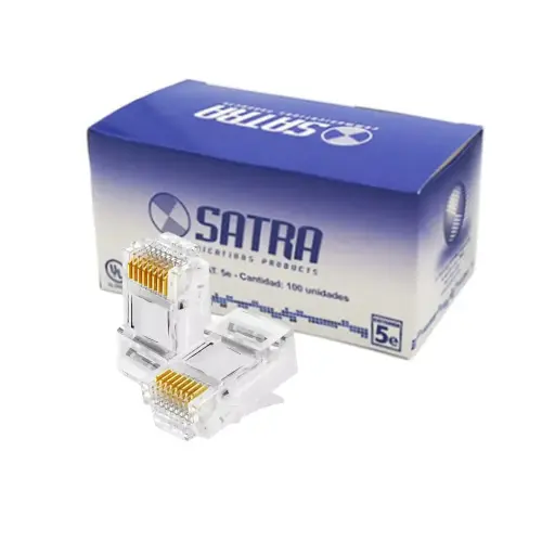 [RJ45-SAT] Conector  RJ45 UTP Cat.5E SATRA