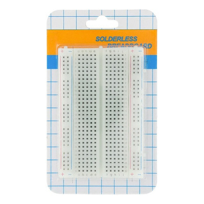 [SB-8355] Protoboard Blanco de 400 Puntos Mediano en Blíster 