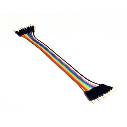 [SCH1030MM] Set de 10 Cables Jumper / Dupont 30cm Macho Macho