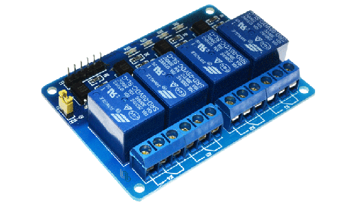 [SRD05-X4PCB] HW-316 Modulo de 4 Reles 5VDC 10A para Arduino Low Level Triger
