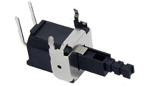 [SW-1X2-TV] SWITCH PULSADOR NEGRO 5A 220VAC 2 PINES P/TV