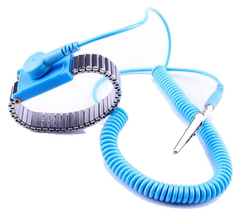 [TA-005S-LEKO] PULSERA ANTIESTATICA LEKO METAL AZUL