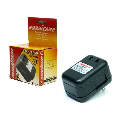 [TC-70D] Transformador 220V/110V 50W 60HZ HURRICANE