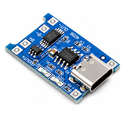 [TP4056-C] TP4056-C Modulo Cargador con Protección para Baterías Litio 3.7V TP4056 con Conector USB Tipo C