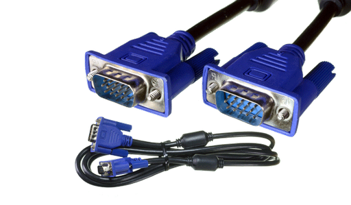 [TY2818-3M] Cable VGA 15 Pin Azul/Negro de 3 Metros Original