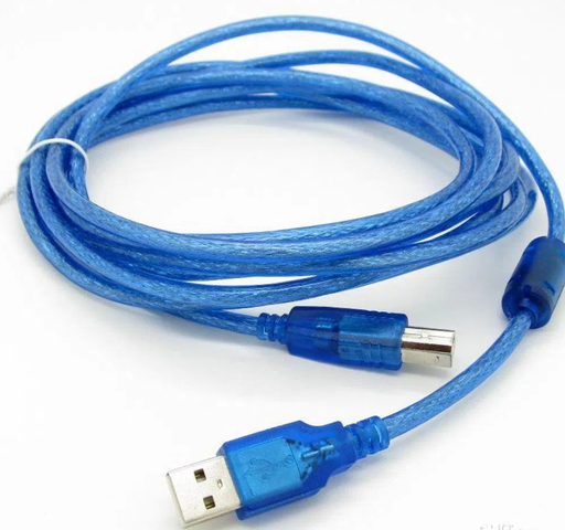 [USB-180-AB] Cable USB 1.8mts. A/B P./Impresora USB2.0 Azul
