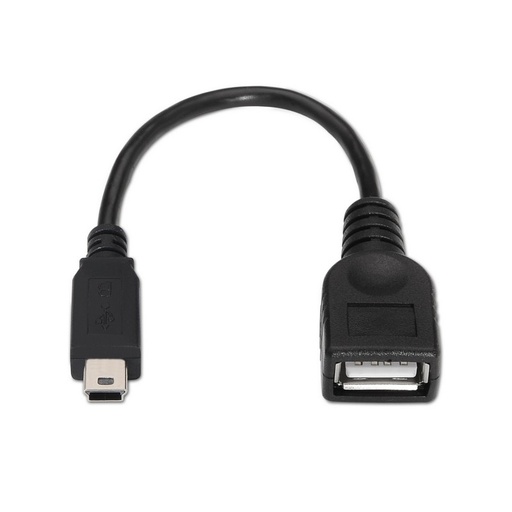 [USB-30-FAMM] Cable USB Hembra/A a Mini 5 Pin USB2.0 / 30cms.