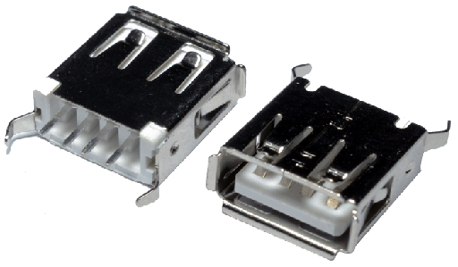 [USB-AI180] Conector USB Hembra AC P./Impreso Pin Recto