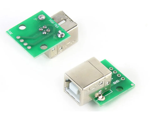 [USB-B-PCB] Conector USB Tipo B en Impreso
