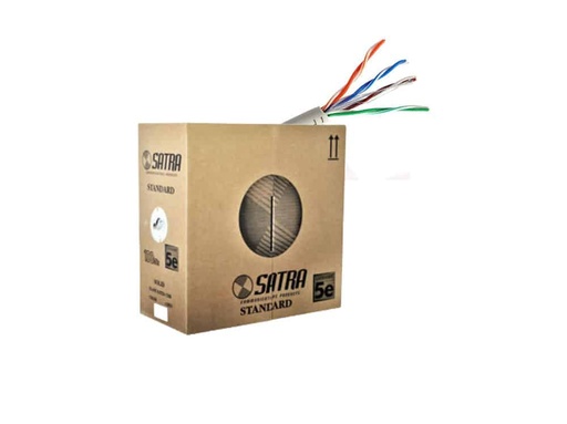 [UTP-CAT5E-SAT ROLLO] Cable UTP SATRA CAT 5E 8 Hilos