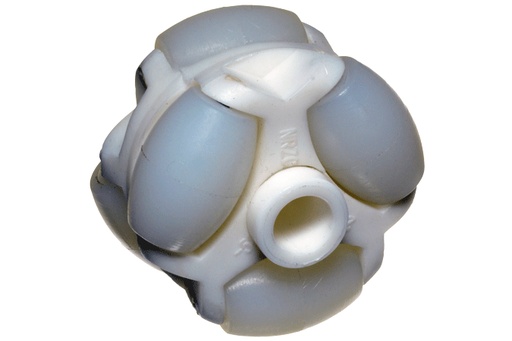 [W-52X41-OW] Rueda Omnidireccional de Nailon (Nylon) ABS para Robótica