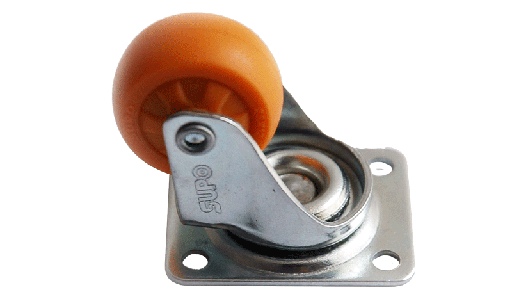 [W-L25N] RUEDA LOCA NARANJA PARA ROBOTICA 25MM DIAMETRO