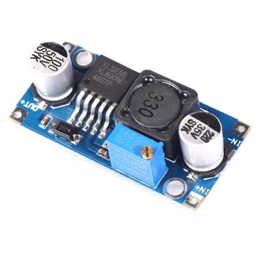 [XL6009-PCB] XL6009 Módulo Ajustable Step Up Boost de 4 Amp. HW-432 Ent: 5-32VCC Sal: 7-35VCC
