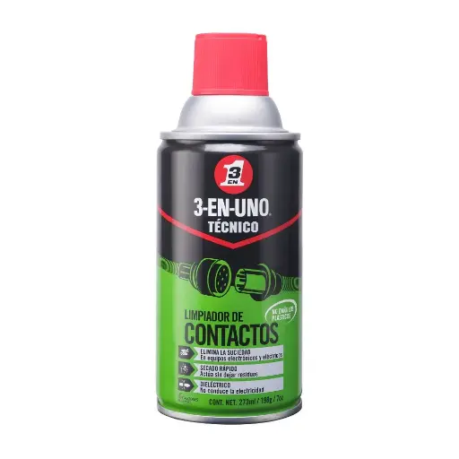 [LIM-3EN1] Limpiador de Contactos 3 en 1 10.1Oz 300ml
