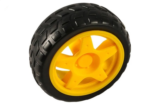[W-66X26.6Y          ] Rueda Jebe Ligera para Robótica Amarrilla