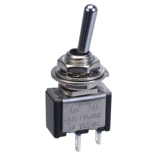 [EC-2510] SWITCH CODILLO MINIATURA 2 PIN 2 GOLPES ON/OFF 3AMP