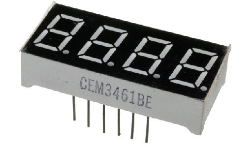 [CEM3461BE           ] Display Multiplexado 4 Dig. AC 15x30mm