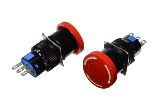 [LA128AY-11ZS        ] SWITCH DE PARADA DE EMERGENCIA BOTON = 23.5MM     
