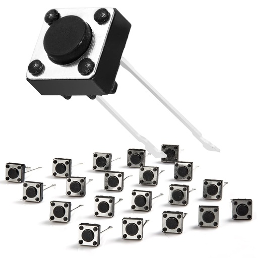 [T-6X6-4H3-2P        ] Tact Switch N.O. de 2 Pines 6 x 6 x 4.3 mm de Alto Push Button Miniatura      