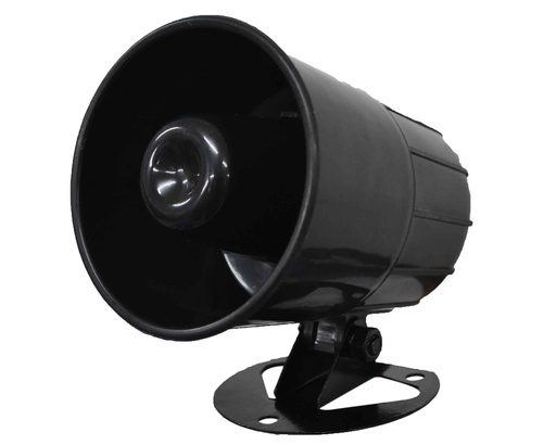 [SIR-30] SIRENA 12V 30W NEGRA SONIDO