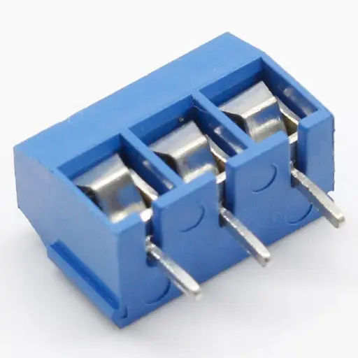 [KF301-3P] Bornera de Conexión Azul de 3 Vias KEFA 5mm