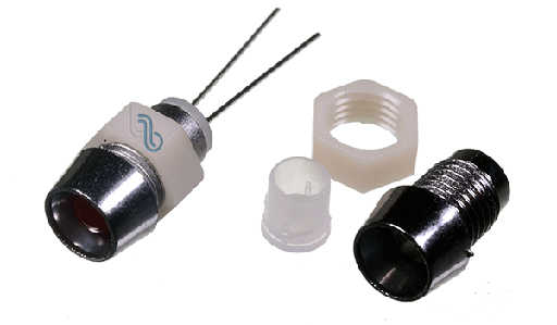 [PL-5MM-M] PORTALED DE 5 MM  PLASTICO CROMADO