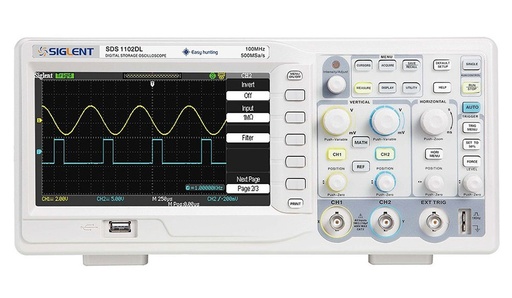 [SDS1052DL+] Osciloscopio Digital de 2 Canales de 50 MHZ Siglent