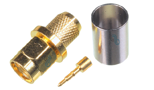 [SMA-C-J5D] Conector SMA P./RG6 Macho C./Pin