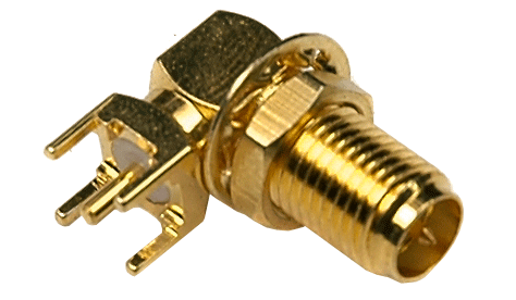 [RPSMA-JWE-1] Conector SMA Angulo Inverso PSB Gold 19mm