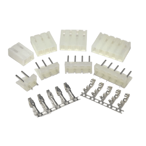 [L3.96X4-PCB] Conector Molex 4 Pines 3.96 mm Macho + Hembra para PCB con Terminales