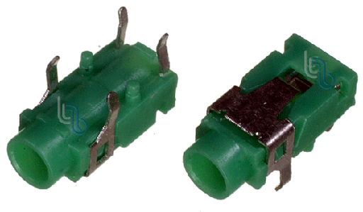 [JS-35V] Jack Stereo Verde de 3.5mm para Impreso