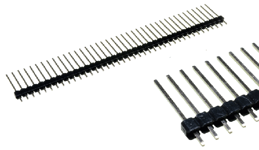 [HM-1X40-L] Header Macho 1x40 PIN PITCH 2.54mm PIN=17mm