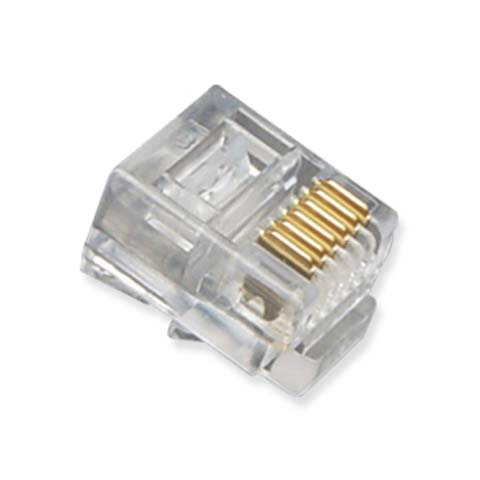 [KR-468-6H] Conector RJ11 Telefono 6 Hilos