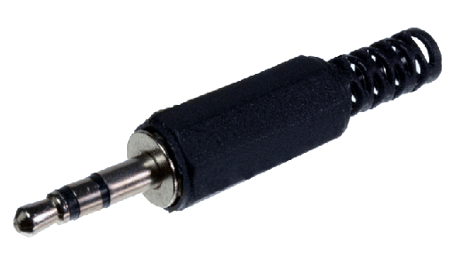 [P-106] Plug 3.5mm Estéreo Plastico Negro