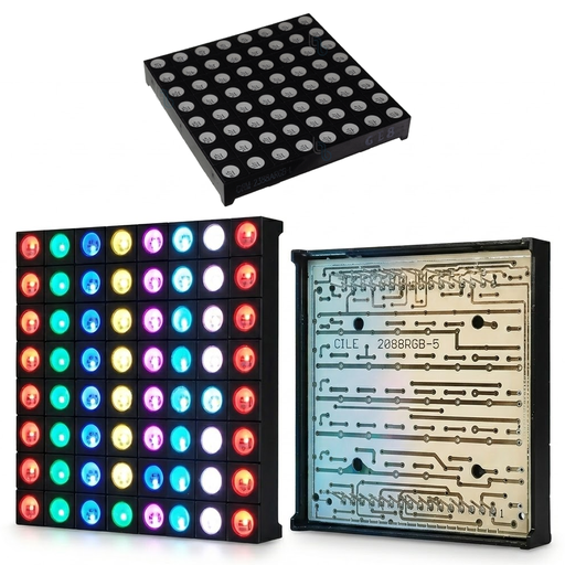 [ORM-2088RGB-5] Display de Puntos RGB de 64 Leds