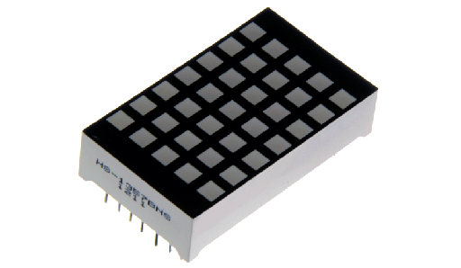 [HS-1357BNS] Display de Puntos Cuadrados 5X7 23X40mm