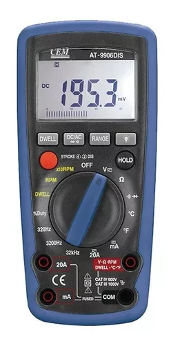 [AT-9906DIS] Multímetro Digital CEM Automotriz