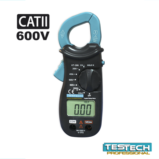 [KT-306] Mini Pinza AMP.Testech AD/DC 600V Corriente AC