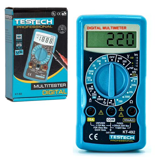 [KT-492] KT-492 Multimetro Digital Testech Portatil