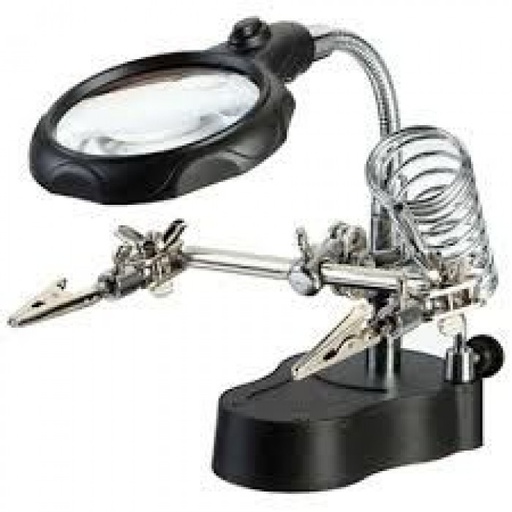 [ZD-126-2] Soporte P/Circuitos C/Lupa 6.5cm