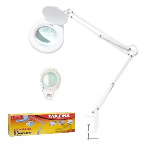 [ZD-129A/LED] Lámpara Multiusos Lupa 5" con Leds
