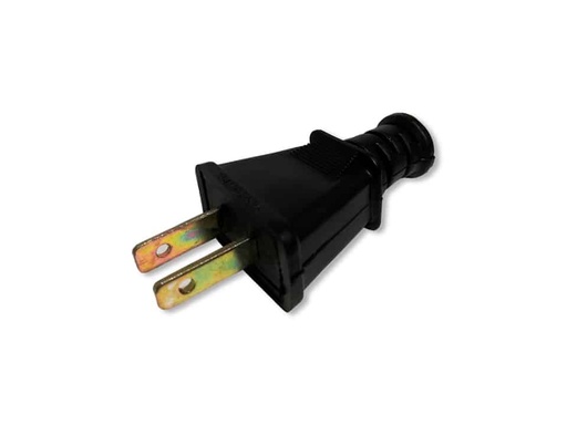 [P517B] Enchufe de Espiga Plana OPALUX Negro