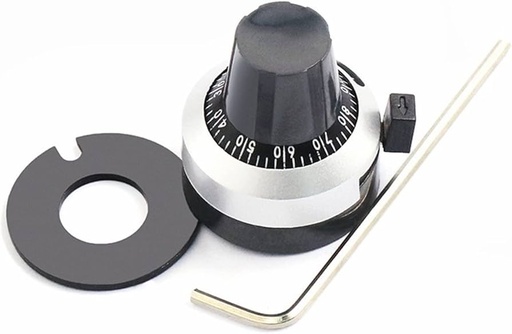 [H-23-6A] Perilla con Escala P/Potenciometro Multivuelta 3590