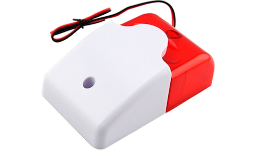 [AD-103]  Mini Sirena y Strobo de 12VDC <300mA 110dB