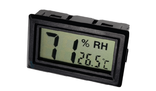 [LX8010] Higrometro y Termometro Ambiental Mini LCD para Panel, Solo Uso Interno